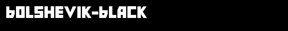 Bolshevik-Black.otf
(Art font online converter effect display)