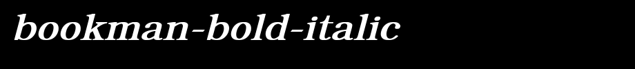 Bookman-Bold-Italic.ttf(艺术字体在线转换器效果展示图)
