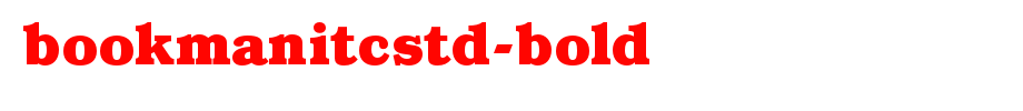 BookmanITCStd-Bold.otf(字体效果展示)