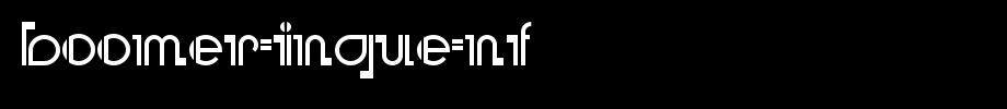 Boomer-Ingue-NF.ttf(艺术字体在线转换器效果展示图)