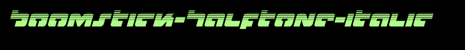 Boomstick-Halftone-Italic.ttf(字体效果展示)