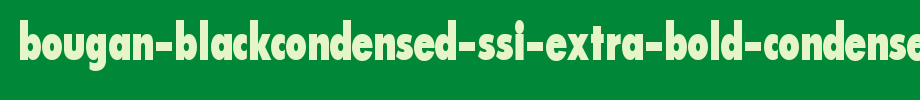 Bougan-BlackCondensed-SSi-Extra-Bold-Condensed.ttf(艺术字体在线转换器效果展示图)