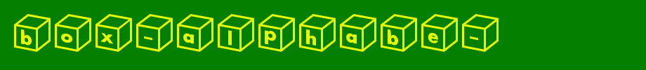 Box-alphabe-.TTF(艺术字体在线转换器效果展示图)