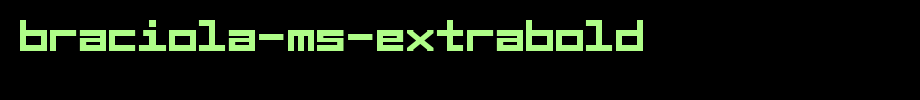 Braciola-MS-Extrabold.ttf
(Art font online converter effect display)