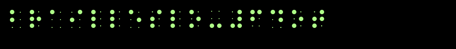 BrailleSlo-6dot.ttf(字体效果展示)