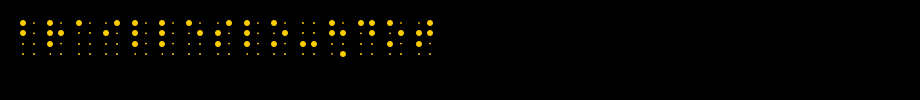 BrailleSlo-8dot.ttf(艺术字体在线转换器效果展示图)