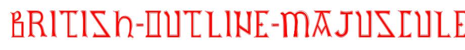 English-outline-majuscules _ English font
(Art font online converter effect display)