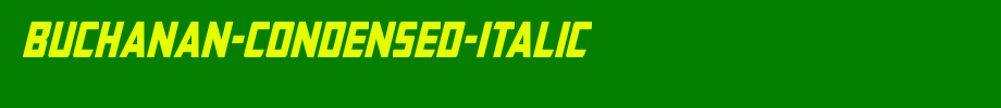 Buchanan-Condensed-Italic.ttf
(Art font online converter effect display)
