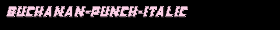 Buchanan-Punch-Italic.ttf(字体效果展示)