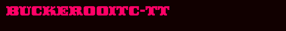 BuckerooITC-TT.ttf(艺术字体在线转换器效果展示图)