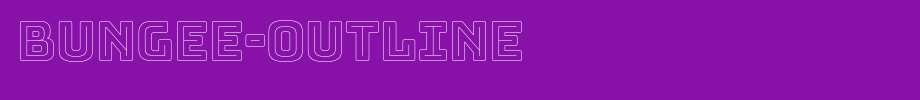 Bungee-Outline.ttf(艺术字体在线转换器效果展示图)