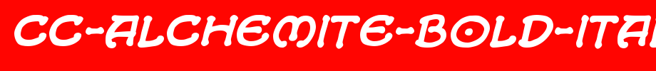 CC-Alchemite-Bold-Italic.ttf
(Art font online converter effect display)