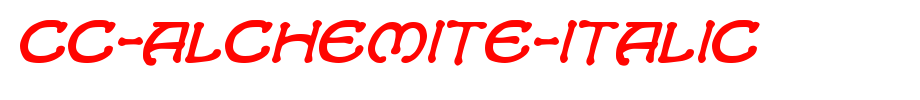 CC-Alchemite-Italic.ttf
(Art font online converter effect display)