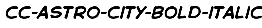 CC-Astro-City-Bold-Italic.ttf(字体效果展示)