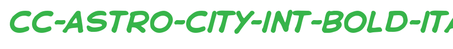 CC-Astro-City-Int-Bold-Italic.ttf
(Art font online converter effect display)