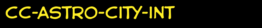 CC-Astro-City-Int.ttf(艺术字体在线转换器效果展示图)