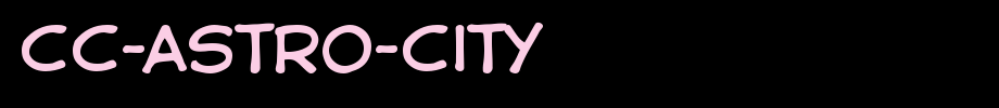 CC-Astro-City.ttf(艺术字体在线转换器效果展示图)