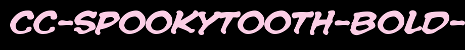 CC-Spookytooth-Bold-Italic.ttf
(Art font online converter effect display)