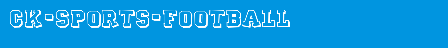 CK-Sports-Football.ttf
(Art font online converter effect display)