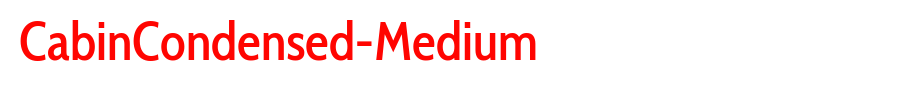 CabinCondensed-Medium_英文字体