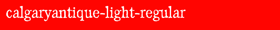 CalgaryAntique-Light-Regular.ttf
(Art font online converter effect display)