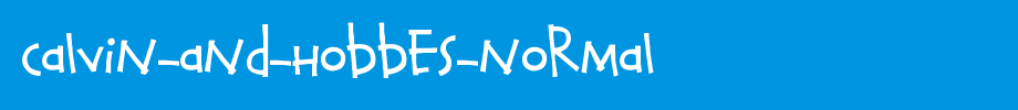Calvin-and-Hobbes-Normal.TTF
(Art font online converter effect display)