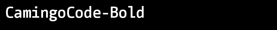 CamingoCode-Bold_ English font
(Art font online converter effect display)