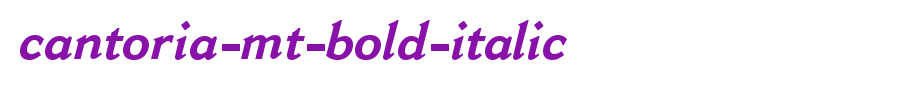 Cantoria-MT-Bold-Italic.ttf(艺术字体在线转换器效果展示图)