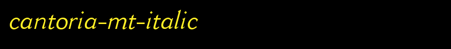 Cantoria-MT-Italic.ttf(艺术字体在线转换器效果展示图)