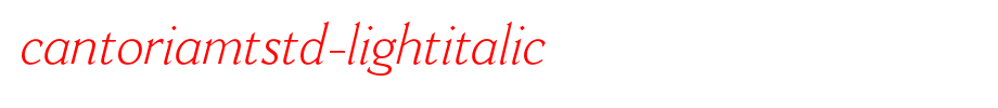 CantoriaMTStd-LightItalic.otf
(Art font online converter effect display)