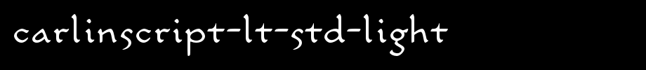 CarlinScript-LT-Std-Light.otf
(Art font online converter effect display)