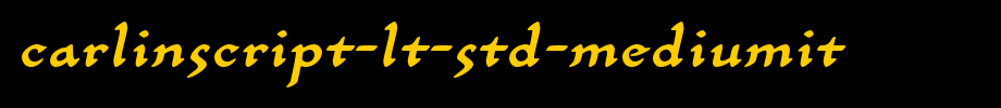 CarlinScript-LT-Std-MediumIt.otf
(Art font online converter effect display)