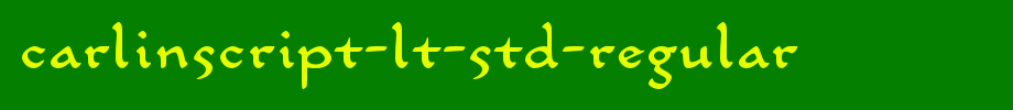 CarlinScript-LT-Std-Regular.otf(字体效果展示)