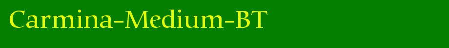 Carmina-Medium-BT_ English font
