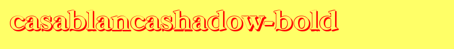 CasablancaShadow-Bold.ttf(字体效果展示)