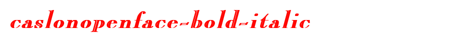 CaslonOpenFace-Bold-Italic.ttf(字体效果展示)