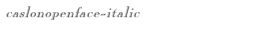 CaslonOpenFace-Italic.ttf(字体效果展示)
