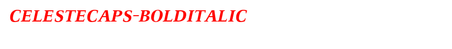 CelesteCaps-BoldItalic.otf(艺术字体在线转换器效果展示图)