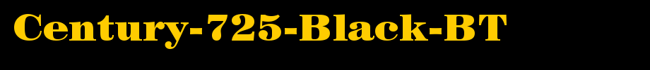 Century-725-Black-BT_ English font
(Art font online converter effect display)