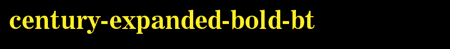 Century-Expanded-Bold-BT_ English font