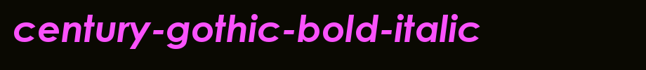 Century-Gothic-Bold-Italic.TTF
(Art font online converter effect display)
