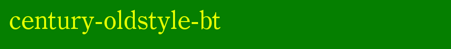 Century-Oldstyle-BT_ English font
(Art font online converter effect display)