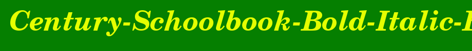 Century-schoolbook-bold-italic-Bt _ English font
(Art font online converter effect display)