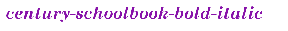 Century-Schoolbook-Bold-Italic.TTF
(Art font online converter effect display)