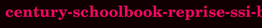 Century-Schoolbook-Reprise-SSi-Bold.ttf
(Art font online converter effect display)
