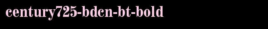 Century725-BdCn-BT-Bold.ttf
(Art font online converter effect display)