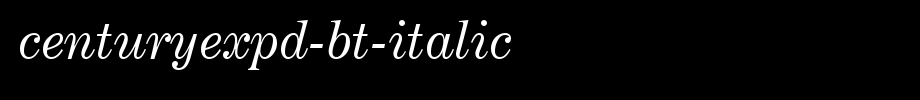 CenturyExpd-BT-Italic.ttf(字体效果展示)