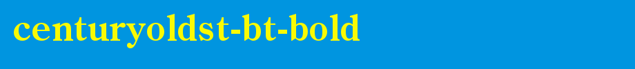 CenturyOldst-BT-Bold.ttf(字体效果展示)