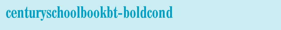 CenturySchoolbookBT-BoldCond.otf(艺术字体在线转换器效果展示图)