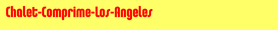 Chalet-Comprime-Los-Angeles_英文字体(字体效果展示)